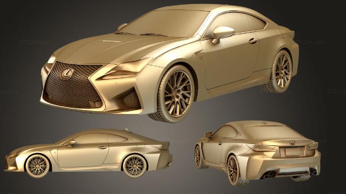 Автомобили и транспорт (Комплект Lexus RC F 2015, CARS_2268) 3D модель для ЧПУ станка